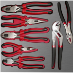 Bimaterial Plier Set in EVA-Laminated Plastic Cover TrayCH212L